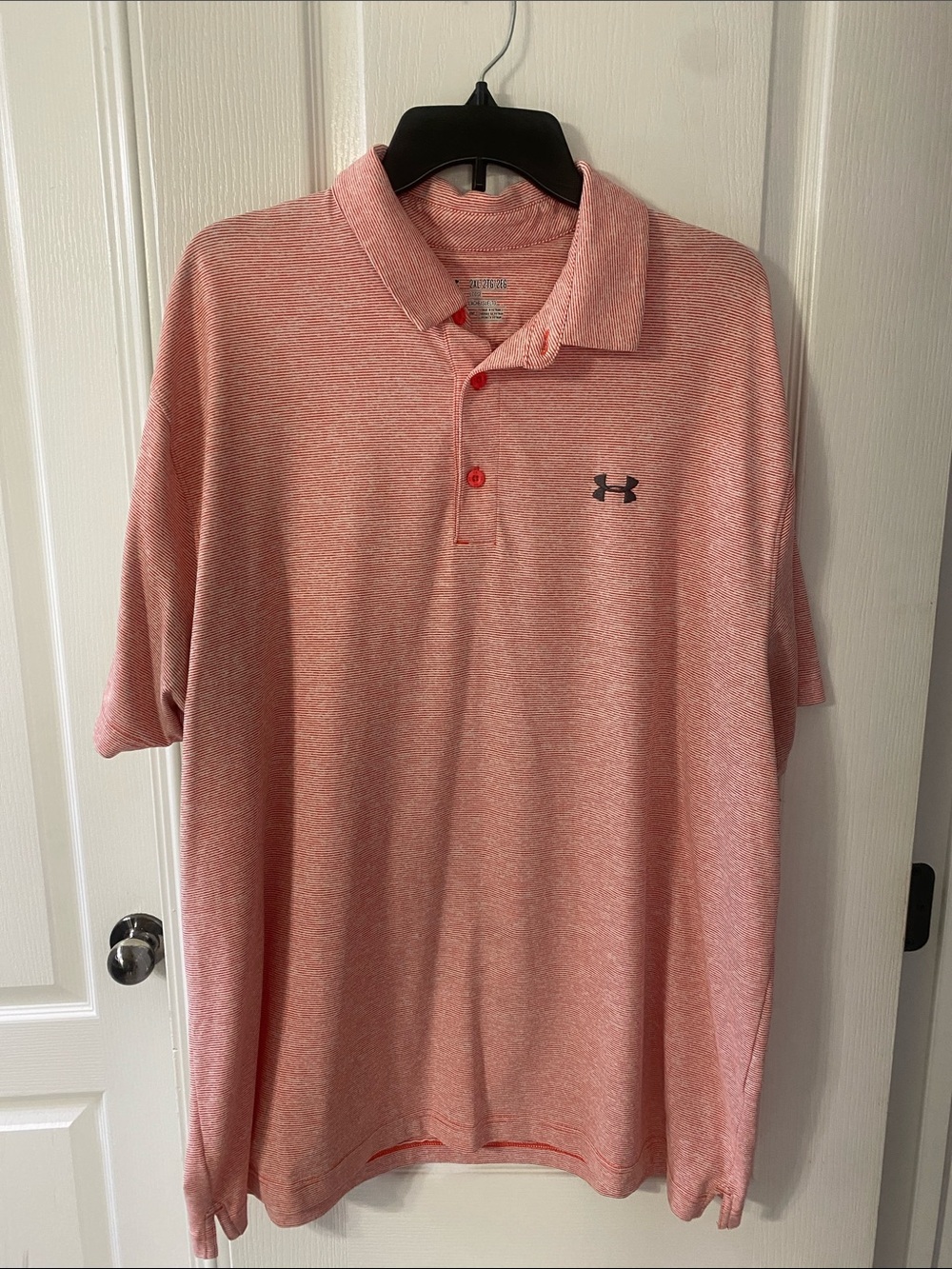 Under Armour Men’s Heathered Coral Polo Shirt